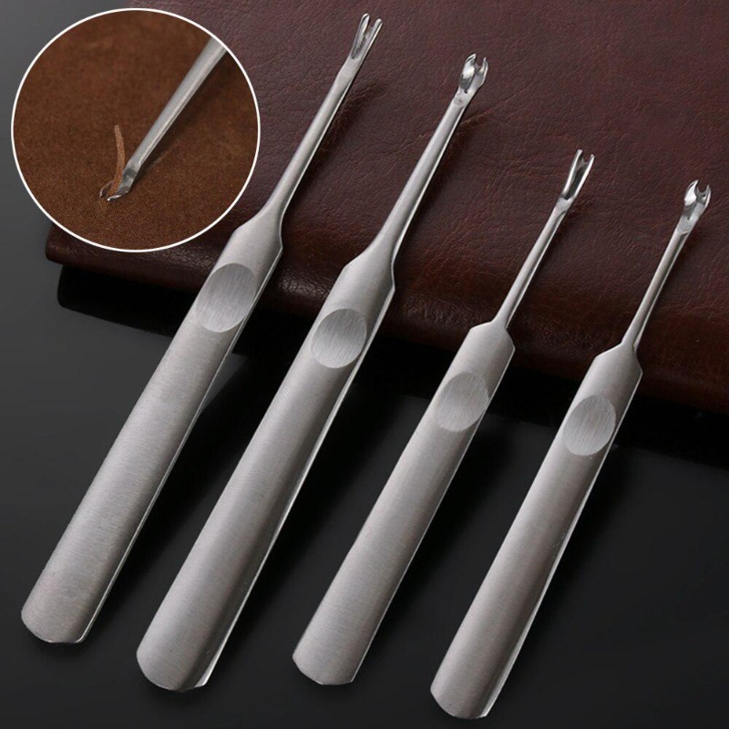 4pcs U+V Shaped Leather Stitch - Groover Stitching Tool review and price