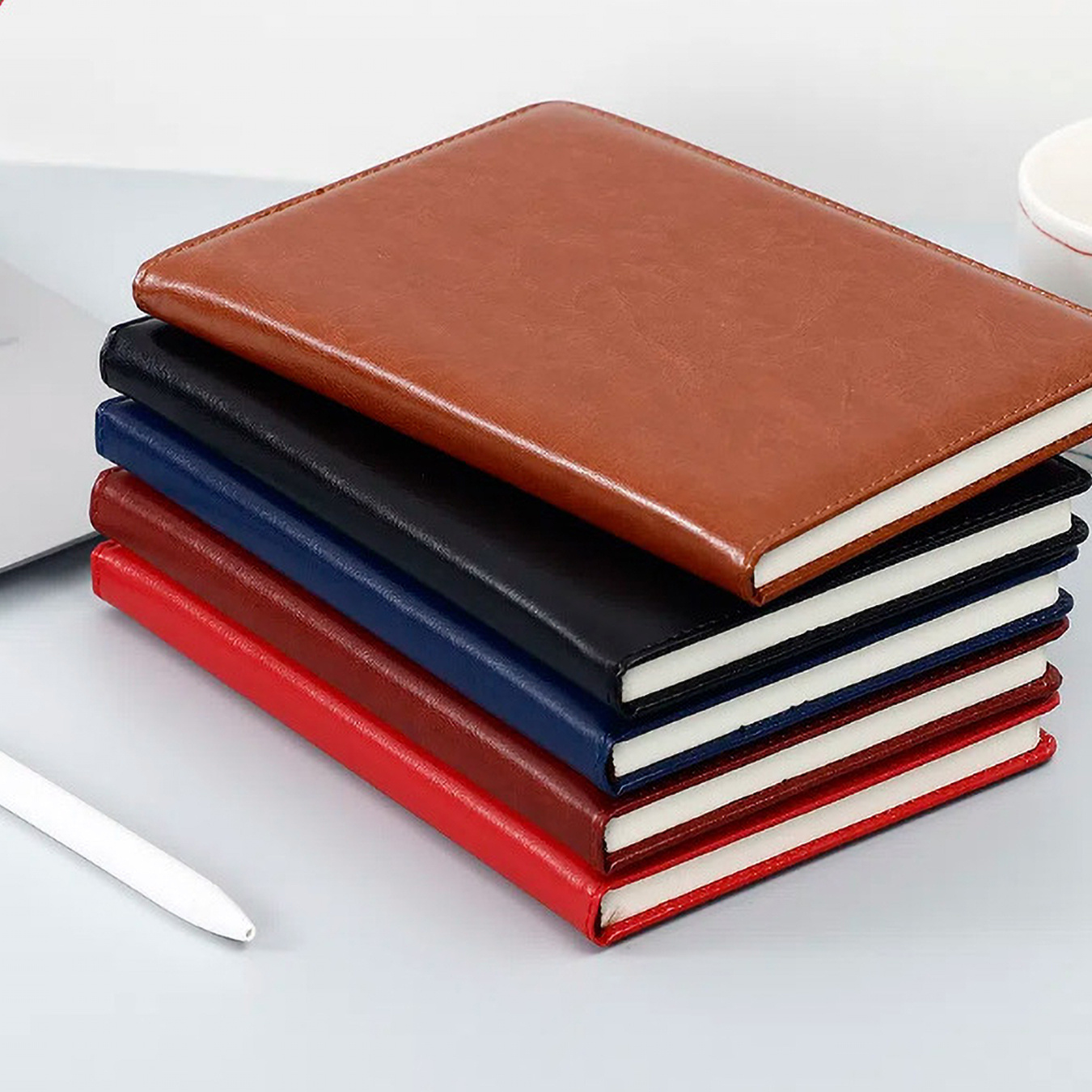 Colorful Jellyfish PU Leather  - Leather Work Diary Covers review and price
